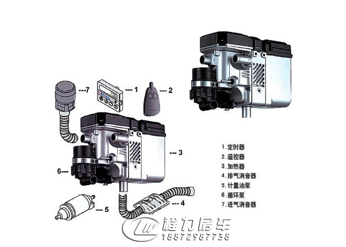 程力房車配件偉巴斯特駐車燃油加熱器